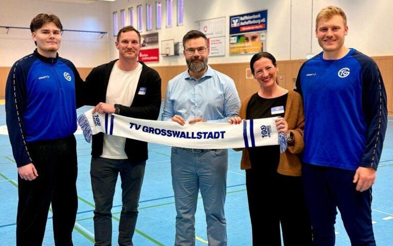 Große Freude über neuen Partner TV Großwallstadt